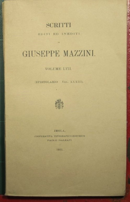 Epistolario - Vol. XXXIII | Immagine Gallery 2