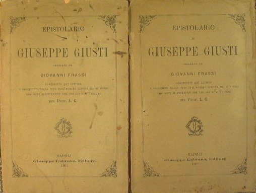 Epistolario di Giuseppe Giusti | Immagine Gallery 2