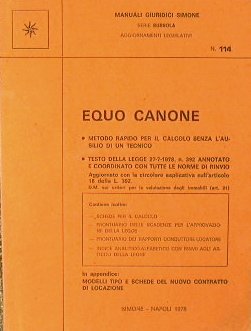 Equo Canone. Metodo rapido per il calcolo senza l'ausilio di …