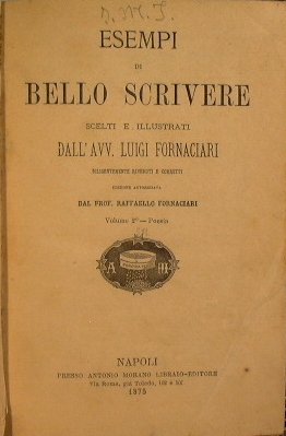 Esempi di bello scrivere scelti e illustrati dall'avv. Luigi Formigari