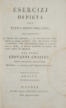Esercizj di pietà per tutti i giorni dell'anno - Agosto | Immagine Gallery 3
