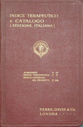 Estratto del catalogo generale della casa Parke, Davis & Co.
