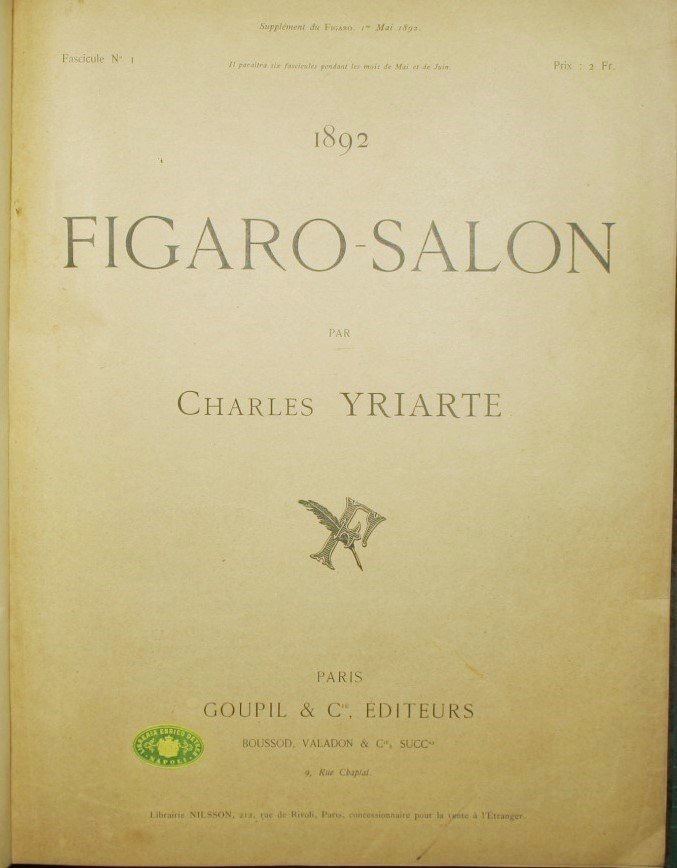 Figaro-Salon 1892 - Fascicule n. 1