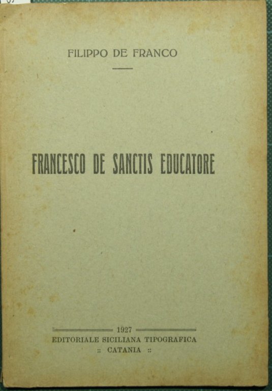 Francesco De Sanctis educatore