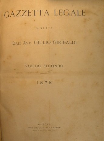 Gazzetta Legale Diretta dall'Avv.Giulio Giribaldi