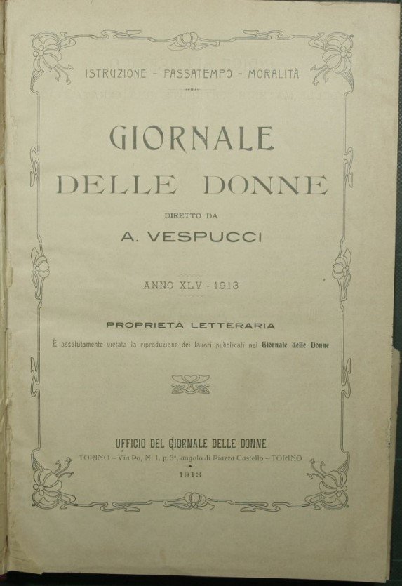 Giornale delle donne - Anno XLV - 1913