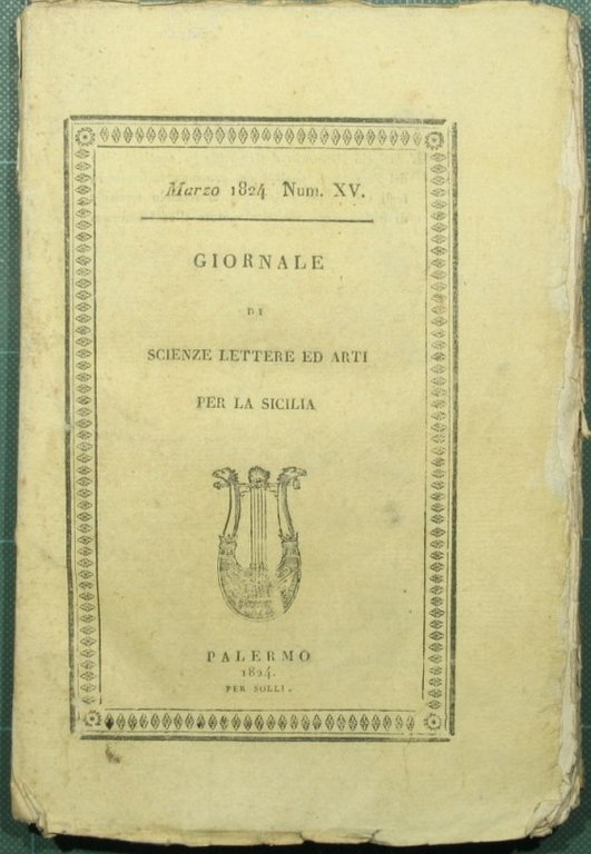 Giornale di scienze lettere ed arti per la Sicilia. Marzo …