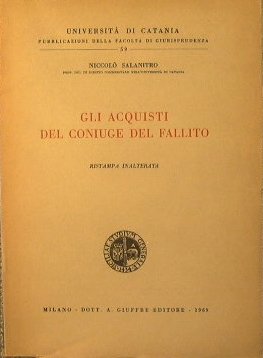 Gli acquisti del coniuge del fallito