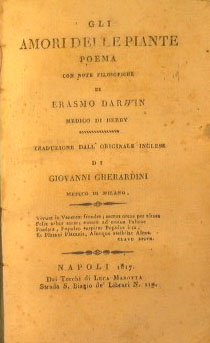 Gli amori delle piante. Poema con note filosofiche.