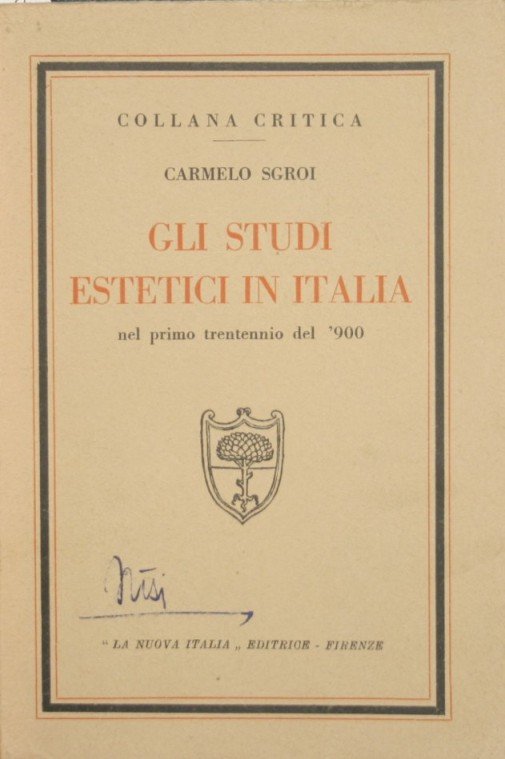 Gli studi estetici in Italia