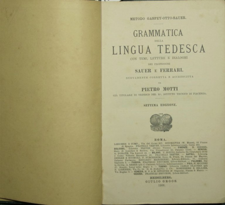 Grammatica della lingua tedesca