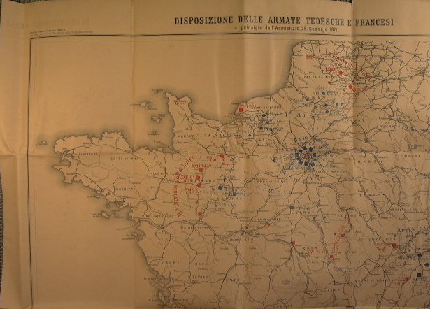 Guerra Franco-Tedesca 1870-71 Disposizione delle armate tedesche e francesi al …