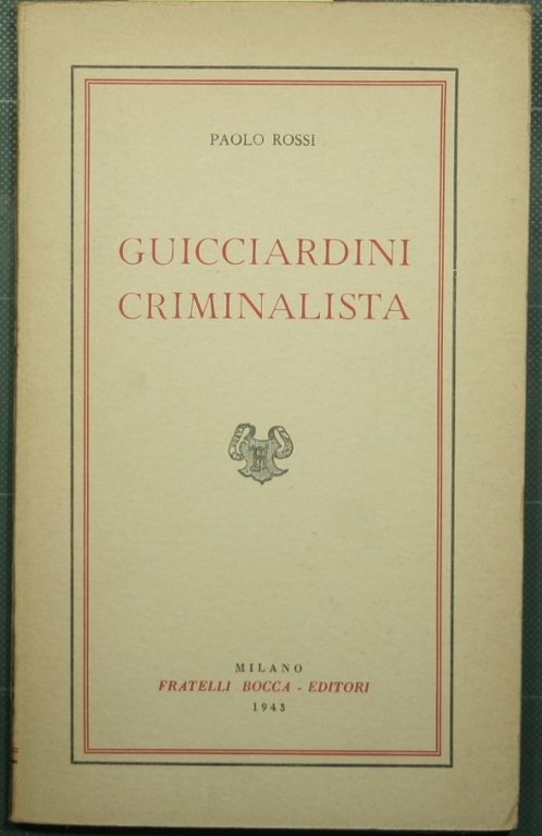 Guicciardini criminalista