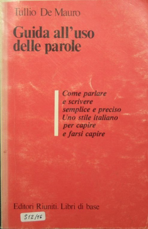 Guida all'uso delle parole