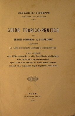 Guida teorico pratica pei servizi demaniali e d'ispezione secondo le …