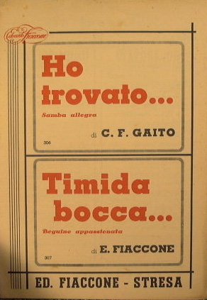 Ho trovato ( samba allegra ) - Timida bocca ( …
