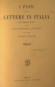 I fasti delle lettere in Italia