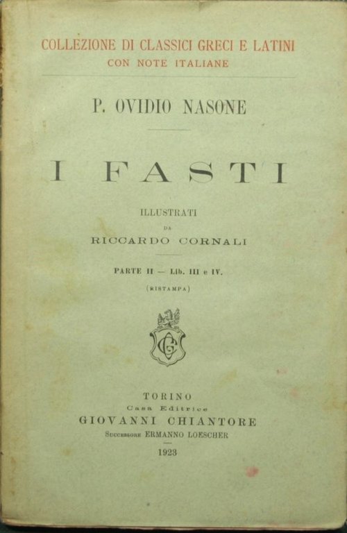 I Fasti. Parte II - Lib. III e IV