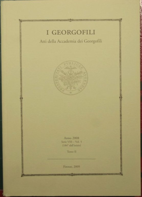 I georgofili - Atti della Accademia dei georgofili - Anno …