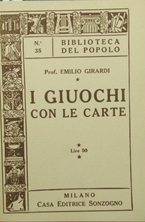 I giuochi con le carte