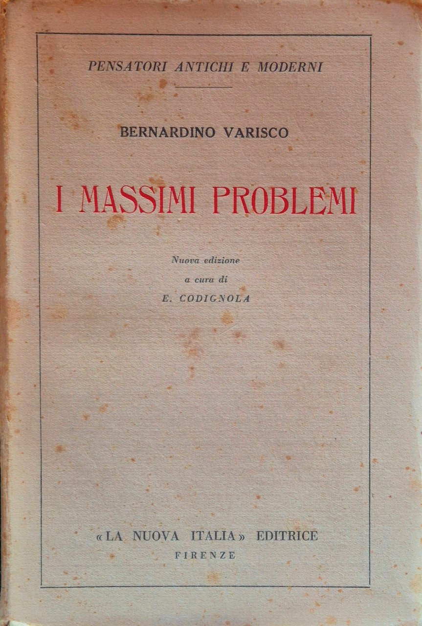 I massimi problemi | Immagine principale