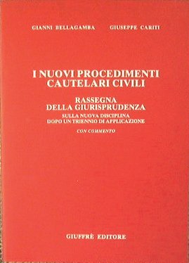 I nuovi procedimenti cautelari civili.