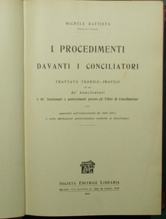 I procedimenti davanti i conciliatori