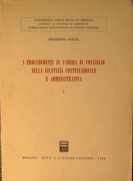 I procedimenti in camera di consiglio nella giustizia costituzionale e …