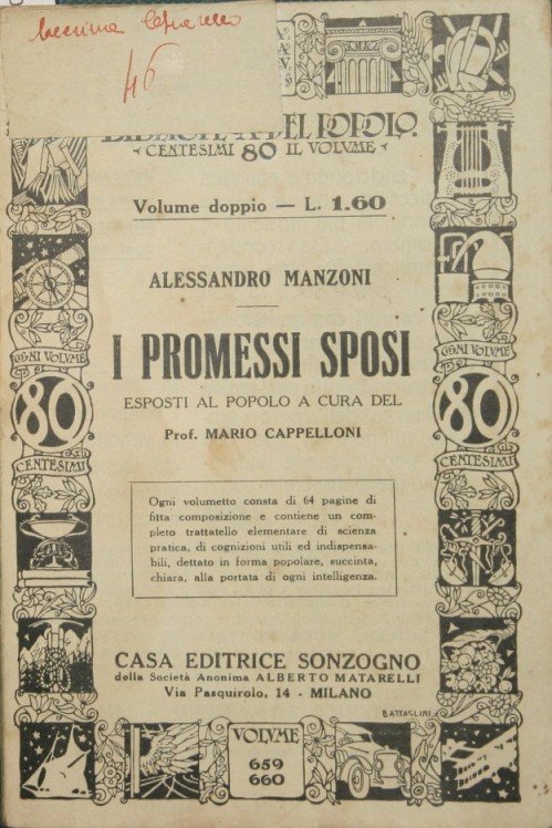 I Promessi Sposi esposti al popolo