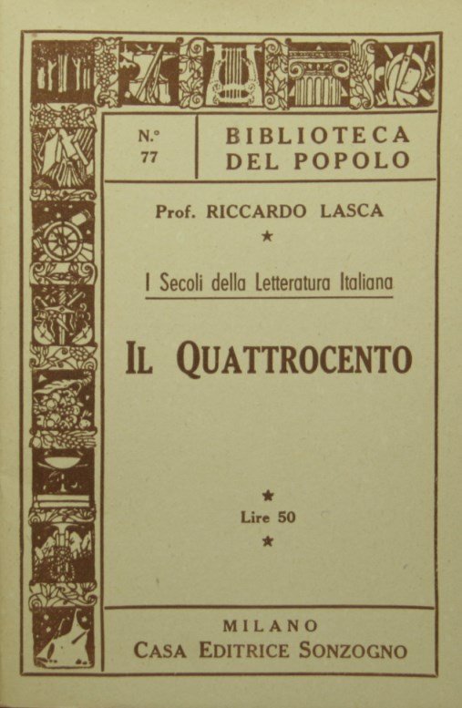 I Secoli della letteratura italiana. Il Quattrocento