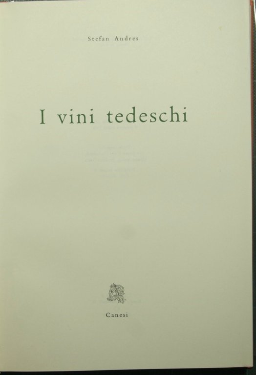 I vini tedeschi