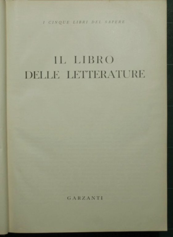 Il cinque libri del sapere