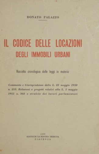 Il codice delle locazioni degli immobili urbani