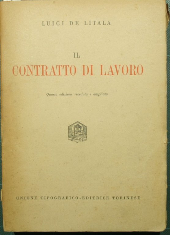 Il contratto di lavoro