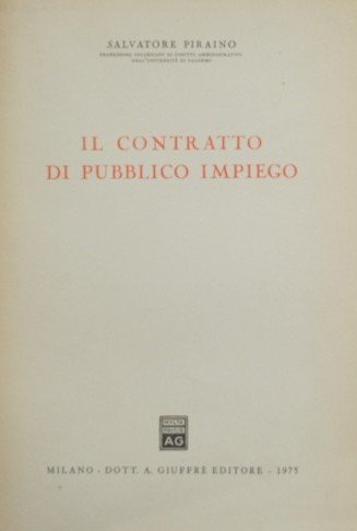 Il contratto di pubblico impiego