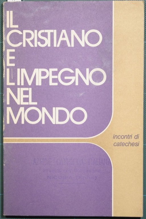 Il cristiano e l'impegno nel mondo