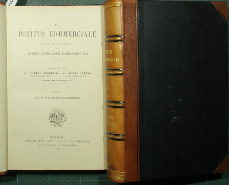 Il diritto commerciale. Vol. IV - 1912