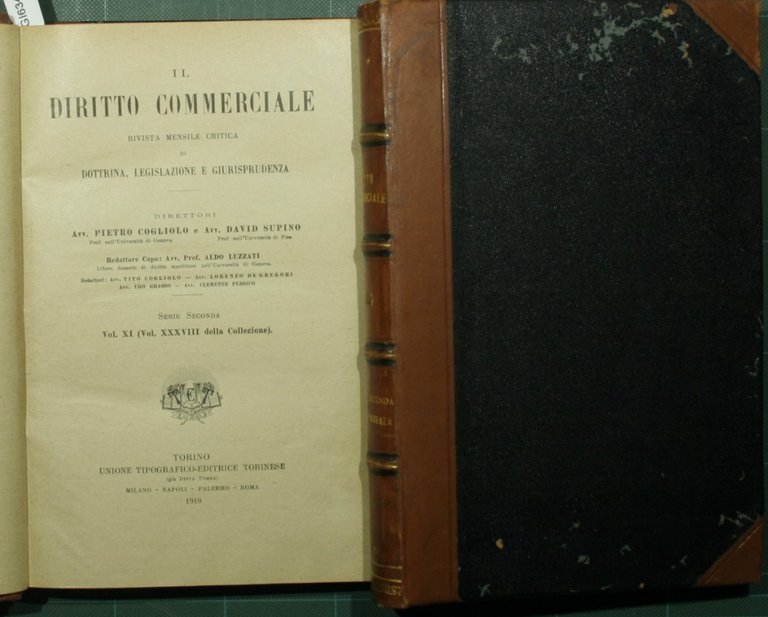 Il diritto commerciale. Vol. XI - 1919