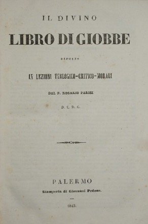 Il divino libro di Giobbe