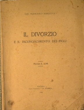 Il divorzio e il riconoscimento dei figli