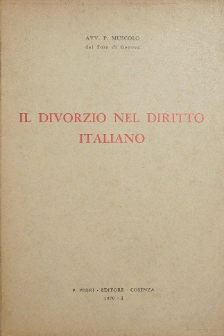 Il divorzio nel diritto italiano