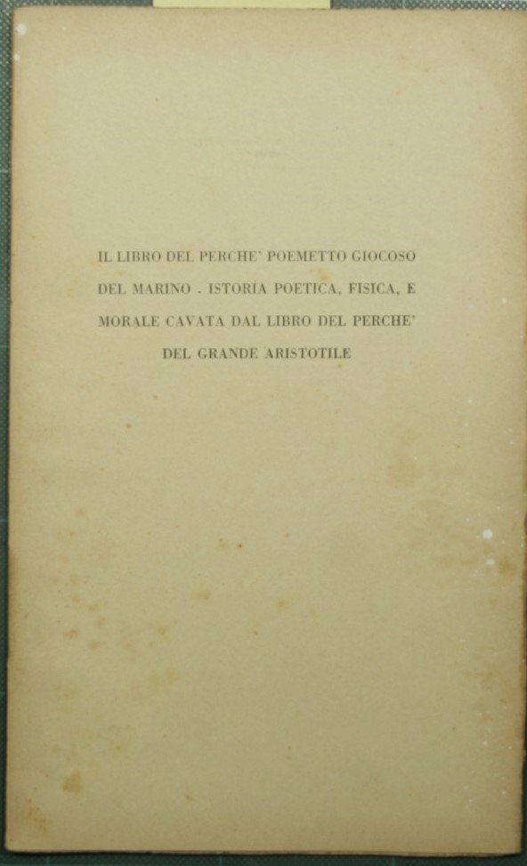 Il libro del perché