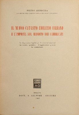 Il nuovo catasto edilizio urbano e l'imposta sul reddito dei …