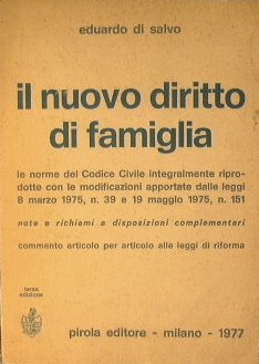 Il nuovo diritto di famiglia