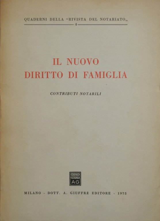 Il nuovo diritto di famiglia