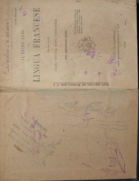 Il primo anno di lingua francese; Dialogues modernes à l'usage …