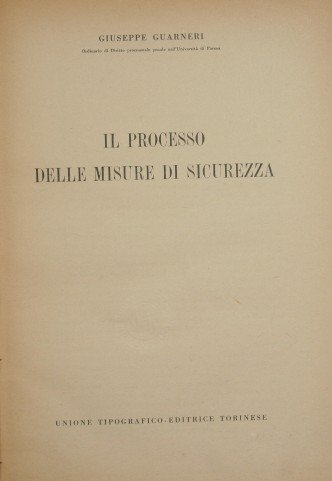 Il processo delle misure di sicurezza