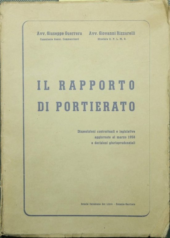 Il rapporto di portierato