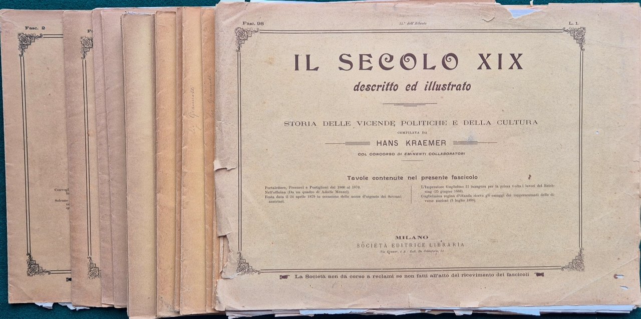 Il secolo XIX descritto e illustrato - 1899 - Nn. …