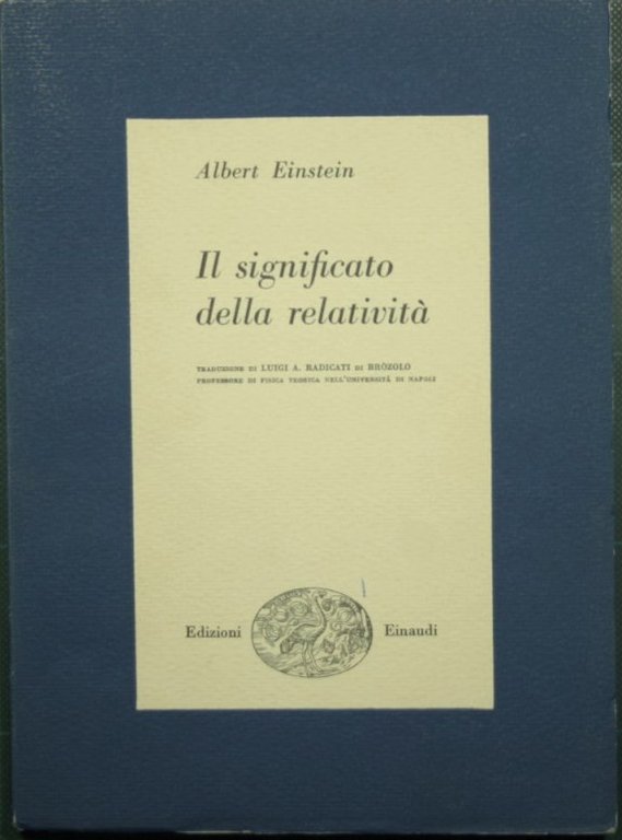 Il significato della relatività